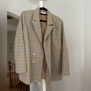 Oversized Double Breasted Blazer with Matching Mini Skirt